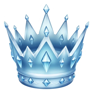 Ice crown and looks so real sticker