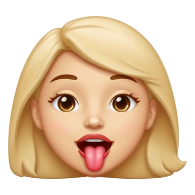 face with an expression of delicious satisfaction, licking lips, sparkling eyes, joyful and appetizing sticker