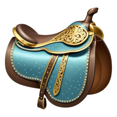 Glittery saddle sticker