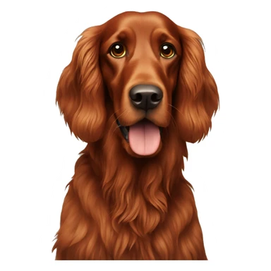 Irish setter dog sticker