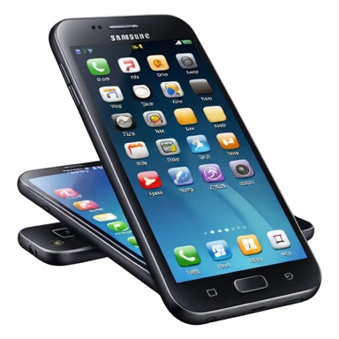 a Samsung phone, no buttons sticker