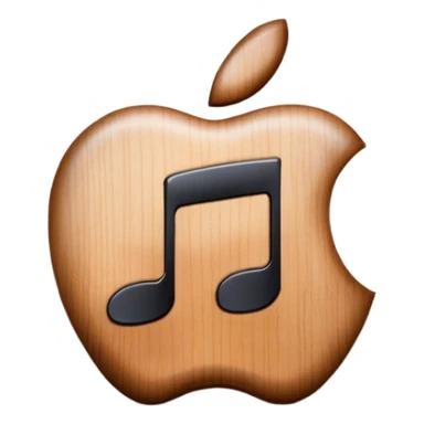 apple music logo in pino sticker