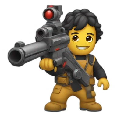 Blaster lourd sticker