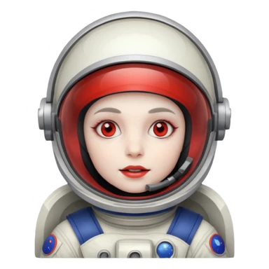 Vampire in Astronauts helmet sticker