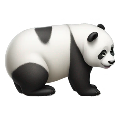 panda pooping sticker