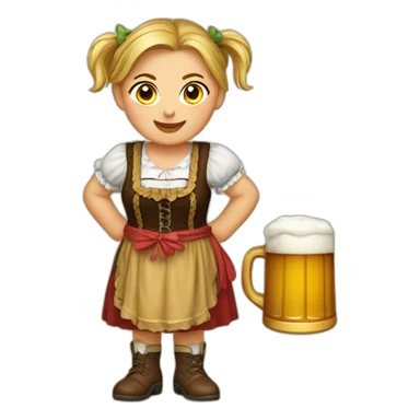 oktoberfest woman sticker