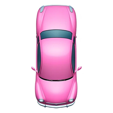 car top view make it pink sticker