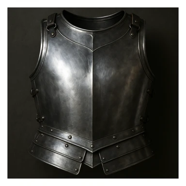 steel chestplate armour, highly detailed, realistic, metallic shine sticker