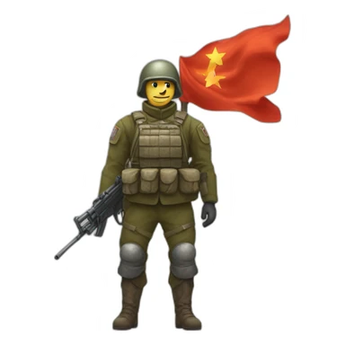 Char d'assaut russe avec derrière des explosions  et le drapeau russe sticker