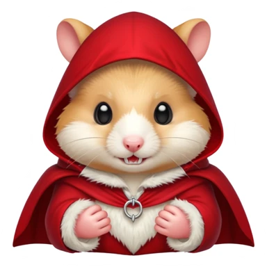 { "type": "object", "look": "hamster in red collar cloak", "description": "a vampire hamster wearing a red collar cloak" } sticker