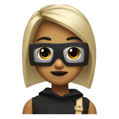 roblox girl with black bar over her eyes sticker