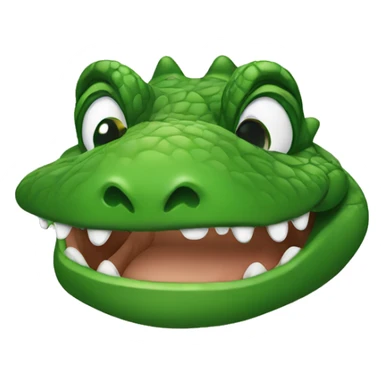 Alligator wearing a costume  sticker
