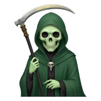 Contemplting reaper in the same form as Evil Kermit's Do It meme sticker