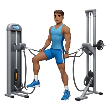 standing cable-machine-leg-raise with ankle-cuffs sticker