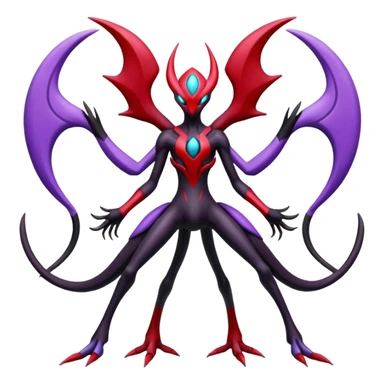 Bisharp-Deoxys-Darkrai-Yveltal-Lunala-Fakémon-hybrid-creature (full body)  sticker