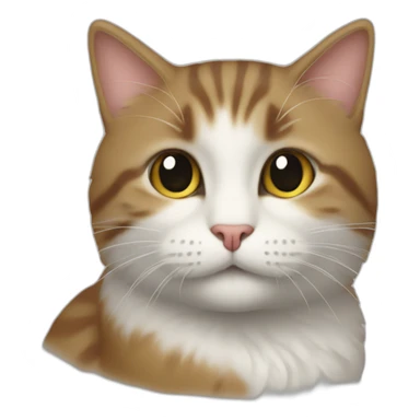 Un chat sur de leau sticker