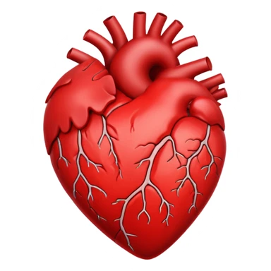 red beating heart sticker