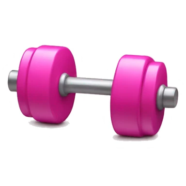 Pink dumbell sticker