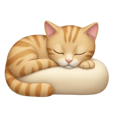 The beige cat is sleeping sticker
