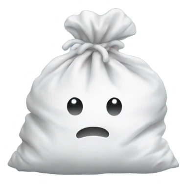 Bag of snow sticker