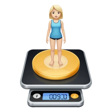 standing on digital scalesscales sticker