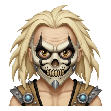 mad max fury road bad guy Immortan Joe face wish mask  sticker