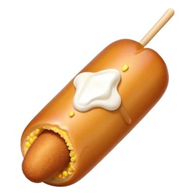 Korean corn dog with sugar coating sticker