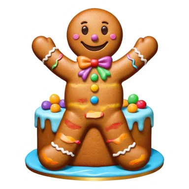 How to make a Giant Gingerbread Man Cake Recipe  sticker