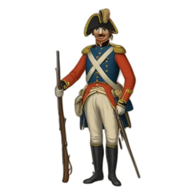 Soldier 19th century sticker