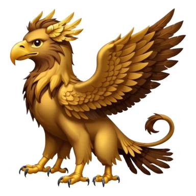Grifin, lion body, wings, eagle head sticker