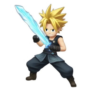 dancing cloud strife sticker