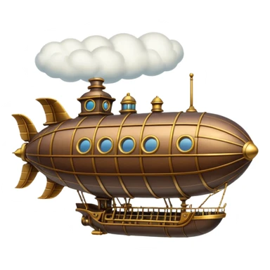 Steampunk Airship sticker