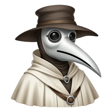 Plague Doctor in White sticker