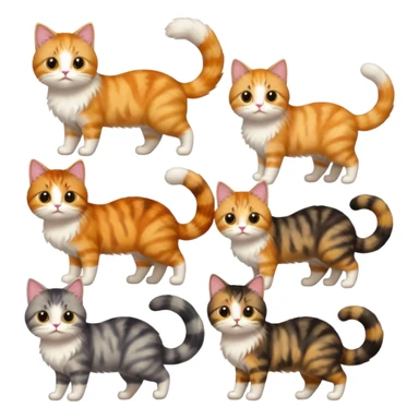 Cats with Fluffy Tails sticker