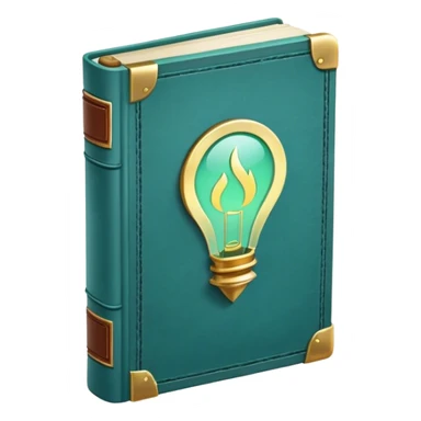 the book of power... greenish blue  sticker