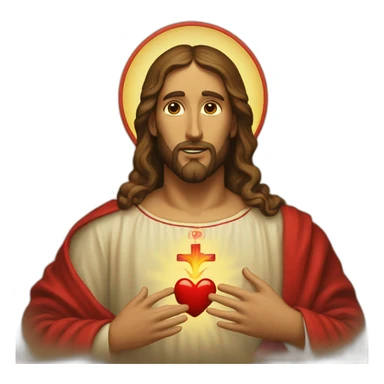 Christian Sacred Heart sticker