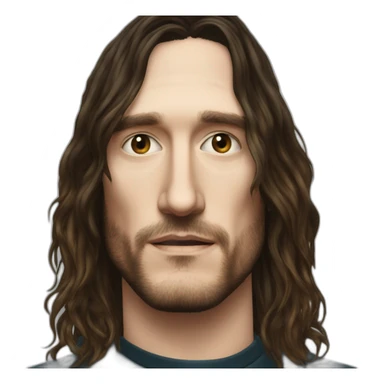john frusciante long hair sticker