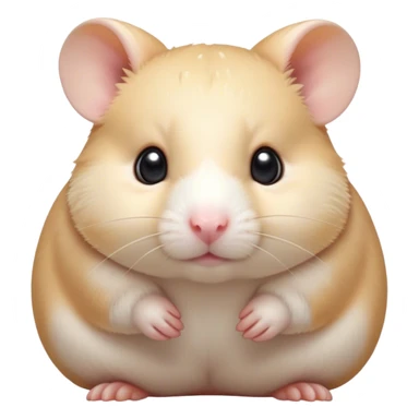 Cinematic Noble Cream Hamster Portrait Emoji, Poised and regal, with a tiny, compact build and a smooth, pristine cream coat, deep-set soulful dark eyes, Simplified yet sharp and sophisticated features, highly detailed, glowing with a soft, dignified glow, high shine, intelligent and energetic, stylized with an air of miniature elegance, focused and attentive, soft glowing outline, capturing the essence of a watchful and confident rodent, so majestic it feels as though it could scurry out of the screen with effortless authority! sticker