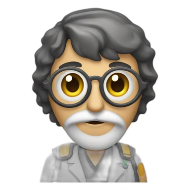 Búho científico sticker