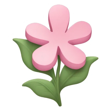 Telegram logo is soft pink with pink flowers sticker
