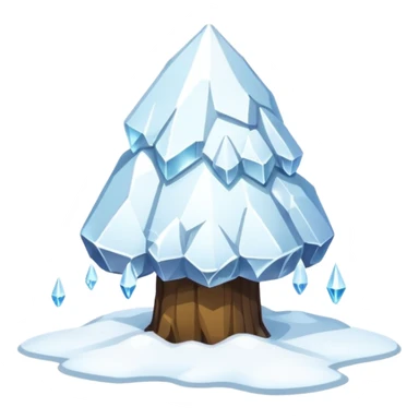 Snow on the ground flat sticker