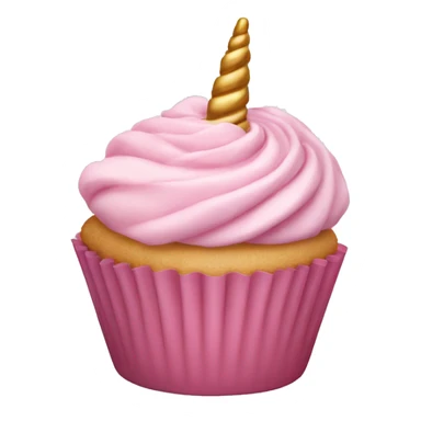 Light pink Unicorn cupcake  sticker