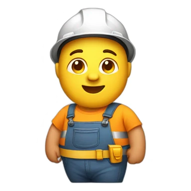  Builder with fat belly sticker