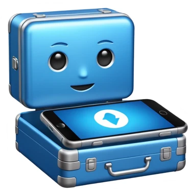 create a realistic emoji showing a logictic ai sticker