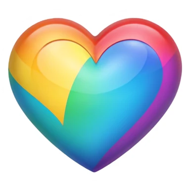 무지개하트 sticker