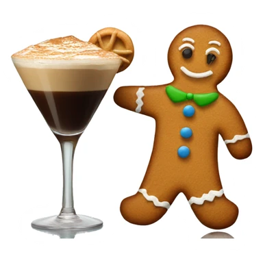 Gingerbread carrying an espresso martini sticker