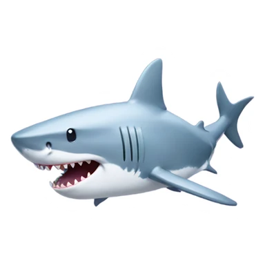Shark wearing hello kitty ears sticker