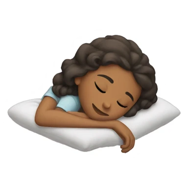 Girl taking a nap  sticker