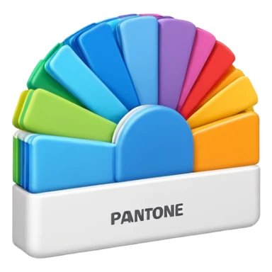 3D pantone colour spread sticker