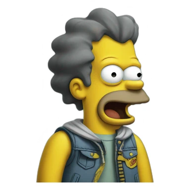 bart simpsons sticker